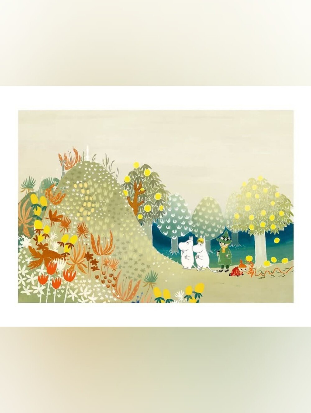 Moomin Snorkmaiden Little My Snufkin Canvas Print 20x30cm Print Only Fall Poster